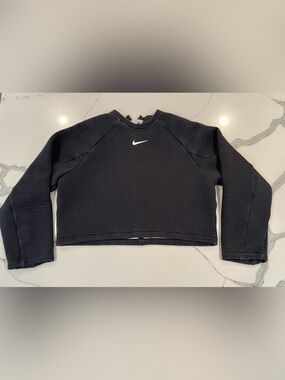 Nike Black Sweatshirt with White Swoosh